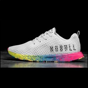 BRAND NEW NOBULL NEON GLITCH MESH RUNNER-WHITE